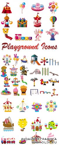 Playground Icons Vector