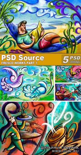 PSD Illustrations - Fresco works 1