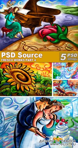 PSD Illustrations - Fresco works 4