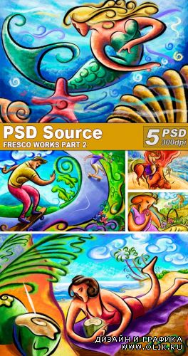 PSD Illustrations - Fresco works 2