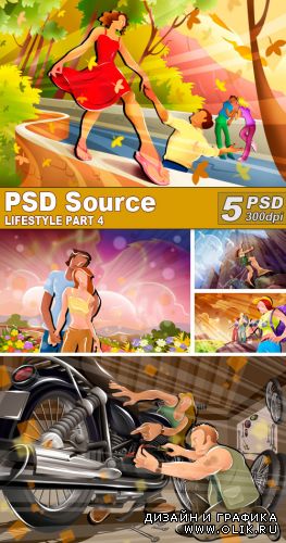 PSD Illustrations - Lifestyle 4