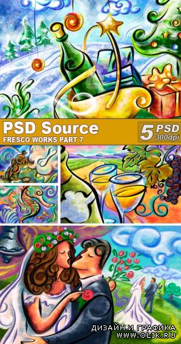 PSD Illustrations - Fresco works 7