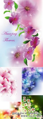 Amazing Flowers Vector 2