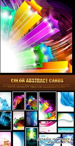 Abstract color  cards