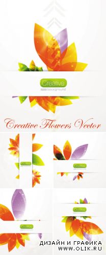 Creative Flowers Vector