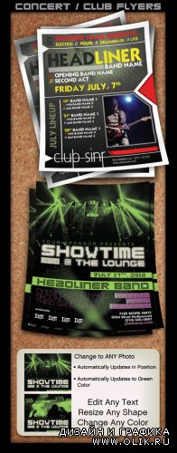 Concert Club Flyers Template