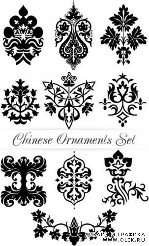 Vectors - Chinese Ornaments Set | Китайский орнамент