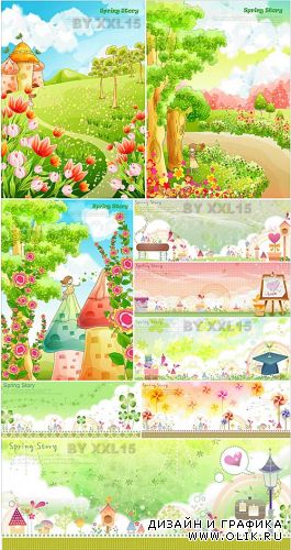Cute spring backgrounds 2