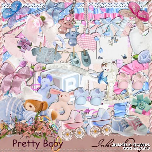Скрап-набор  Pretty baby