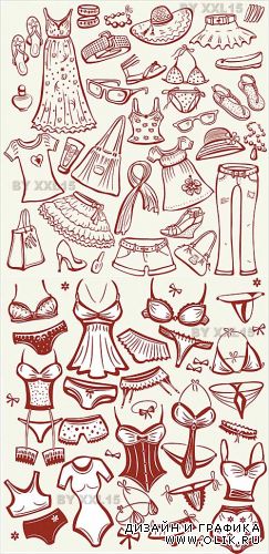 Summer women clothes and lingerie