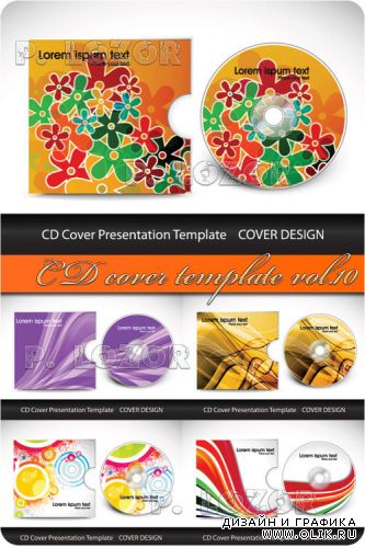 CD cover template vol.10