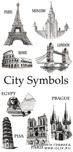 City Symbols Vector