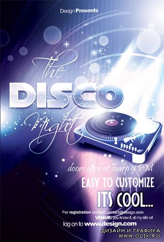 Disco Night Flyer/Poster Template