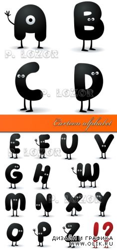 Cartoon alphabet