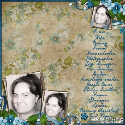 Scrap kit  Forget Me Knot