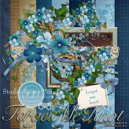 Scrap kit  Forget Me Knot
