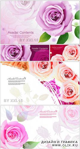 Backgrounds with roses
