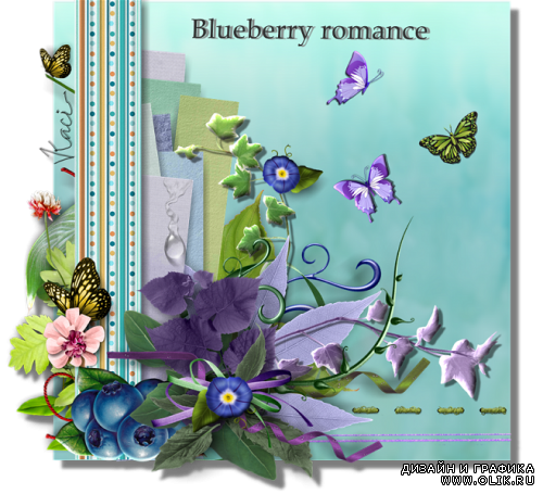 Скрап-набор Blueberry romance