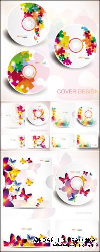 CD Cover Design Vector