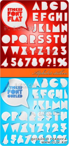 Alphabet stickers
