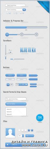 Blue Elegant UI Kit