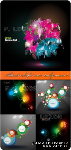 Abstract colorful vector backgrounds 28