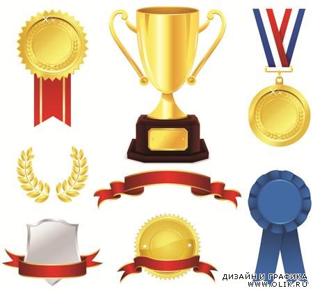 Медали, трофеи и кубки в векторе/ Medal & Trophy in Vector (2011)
