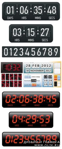 Countdown Timer Vector