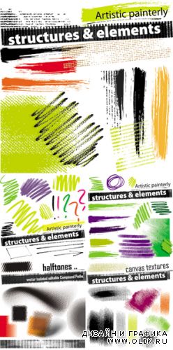 Structures & Design Elements Vector