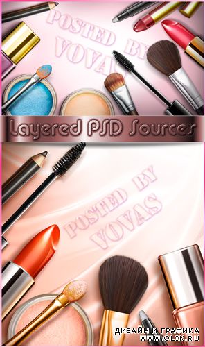 Многослойные PSD исходники Makeup Stories & Makeup Time