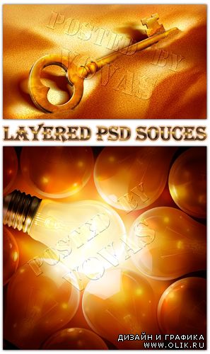 Многослойные PSD исходники Leading Ideas & Missing Key