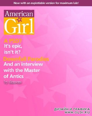 American girl magazine psd