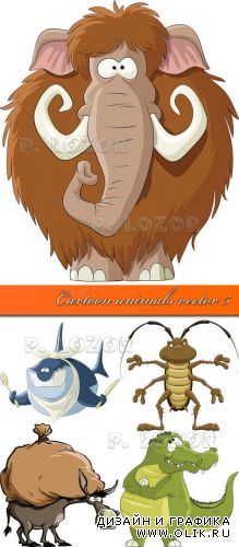 Cartoon animals vector 5