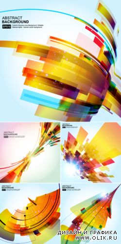 Abstract Lines Backgrounds Vector 3
