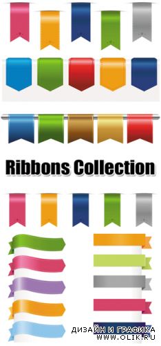 Color Ribbons Vector Collection