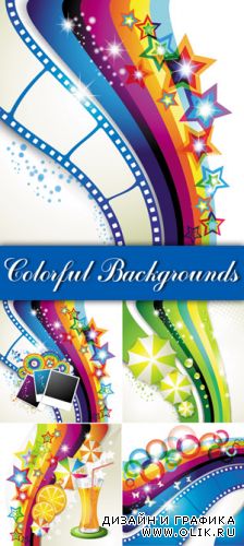 Colorful Abstract Backgrounds Vector