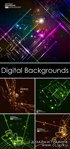 Digital Abstract Backgrounds Vector 2