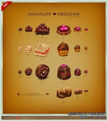 Chocolate Obsession Icon Set