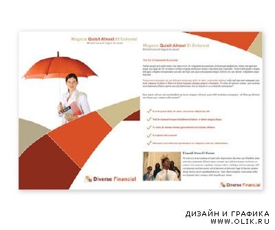 Financial Advisor Brochure Free PSD Print Template