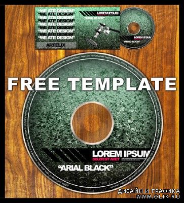 CD-DVD Layered PSD Template