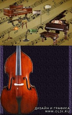 Ornate pianos and Bass psd