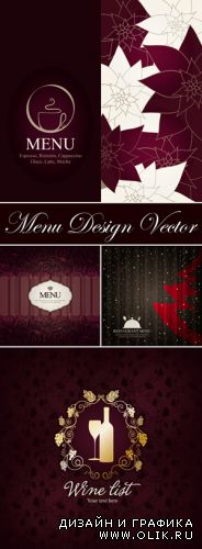 Elegant Menu Design Vector