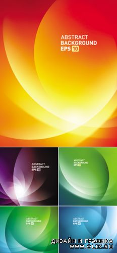 Abstract Color Backgrounds Vector 4