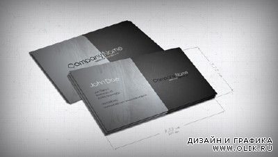 Grey Business Cards Template