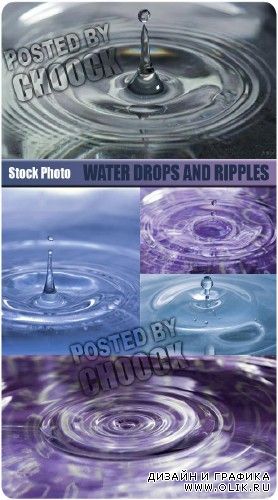 Капли воды и рябь на поверхности | Water drops and ripples