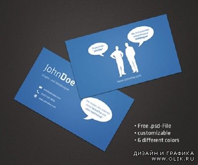 Speech Bubble Business Card