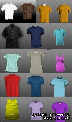 Sources - Women's and men's shirts psd