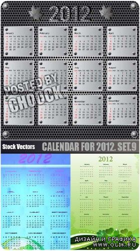 Календарь на 2012 год. Вып.9 | Calendar for 2012. Set.9