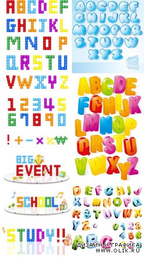 Colorful Vector Alphabet