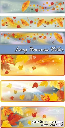 Long Banners Vector